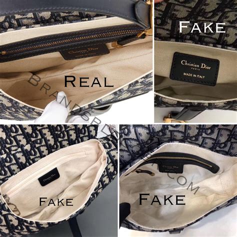 dior bag fake vs real|authentic Dior saddle bag.